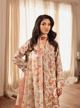 Zarif Printed Poly Cambric 3 Piece Unstitched Suit ZF24PC ZPC05 MIRA